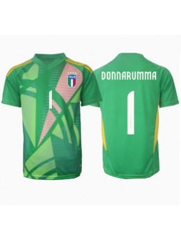 Italija Gianluigi Donnarumma #1 Golmanski Gostujuci Dres EP 2024 Kratak Rukavima Italija Gianluigi Donnarumma #1 Golmanski Gostujuci Dres EP 2024 Kratak Rukavima